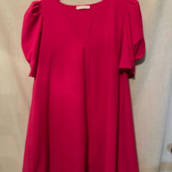 Karlie Dresses & Skirts - Karlie Hot Pink Shift Dress Size S